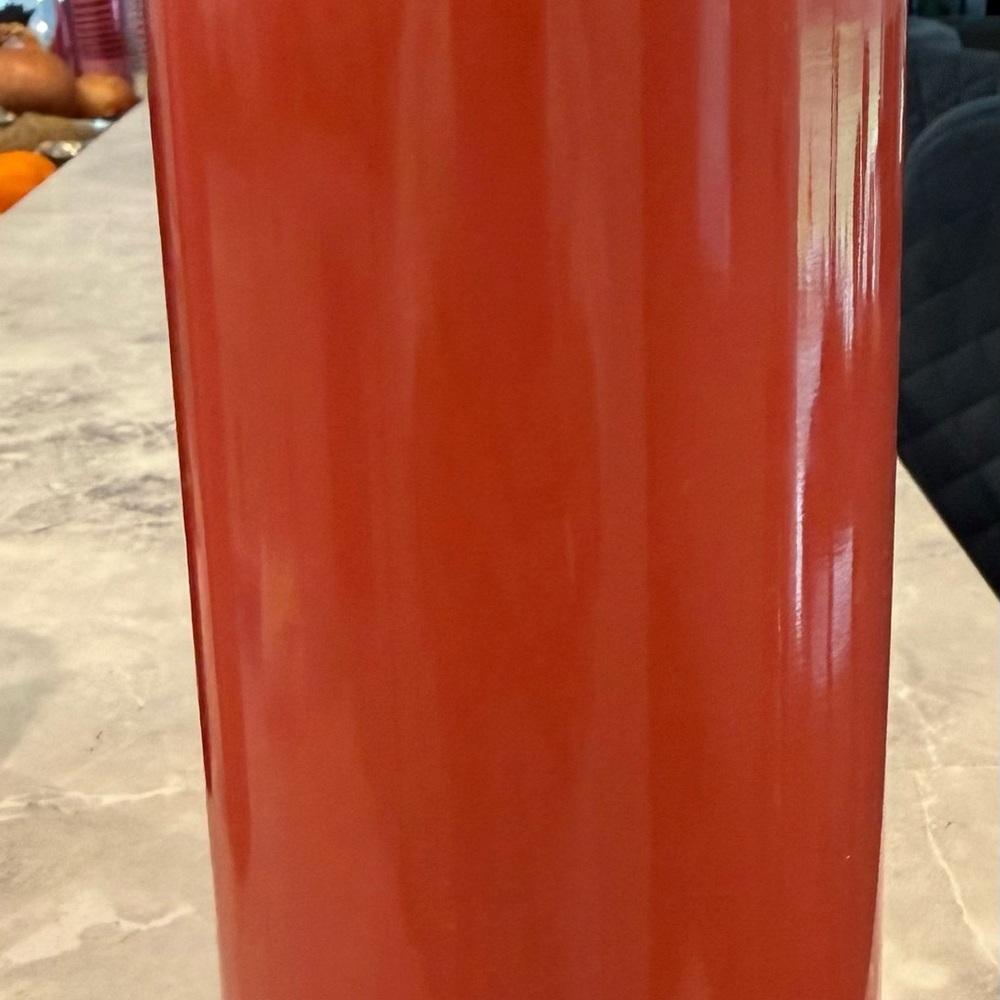 Sipology Steeped Tea tumbler peach colored cup